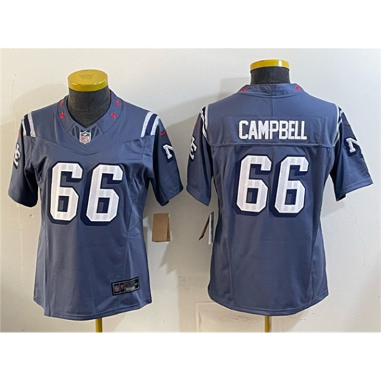 Personalized Youth New England Patriots #66 Will Campbell Navy 2025 Rivalries F.U.S.E Limited Football Stitched Jersey