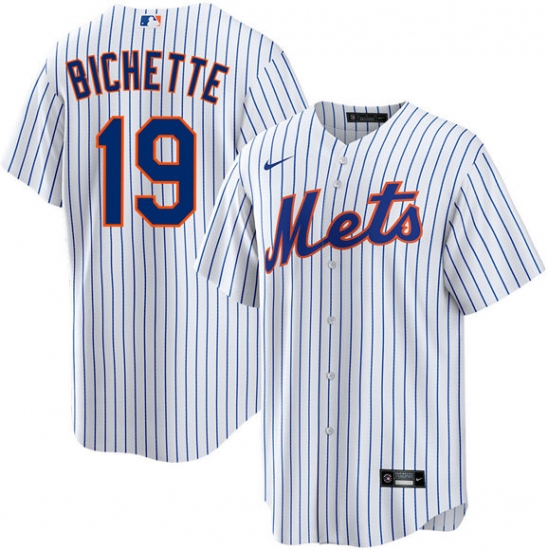 Personalized Men’s New York Mets #19 Bo Bichette 2026 White Cool Base Stitched Baseball Jersey
