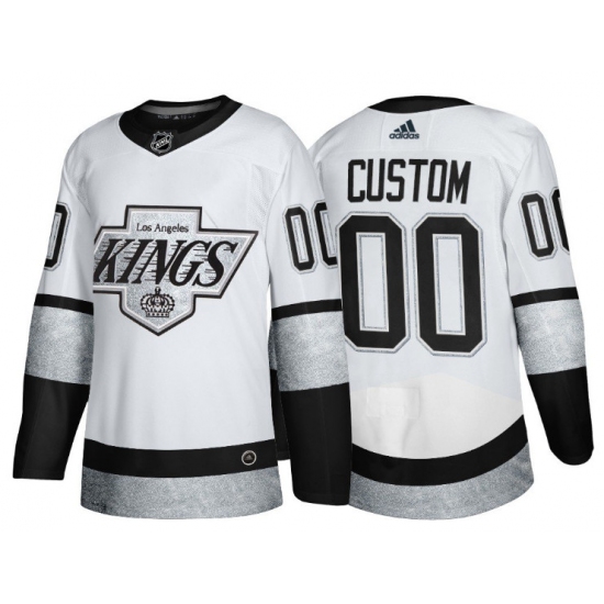 Personalized Men’s Los Angeles Kings Active Player White Throwback Stitched Jersey