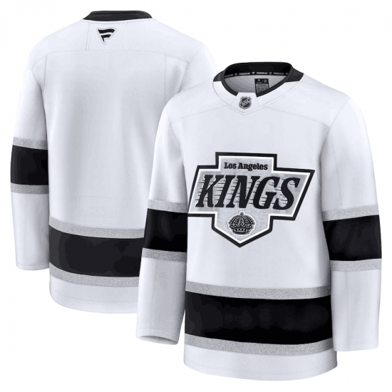 Personalized Men’s Los Angeles Kings White 2024-25 Away Stitched Hockey Jersey