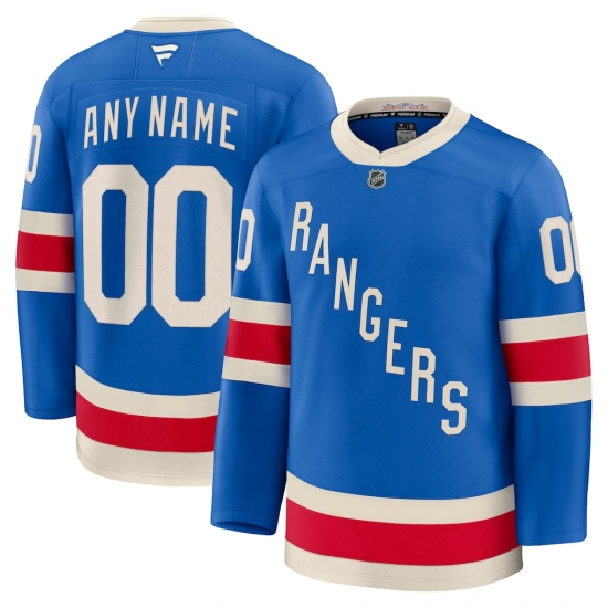Personalized Men’s New York Rangers Fanatics Blue Centennial Premium Jersey