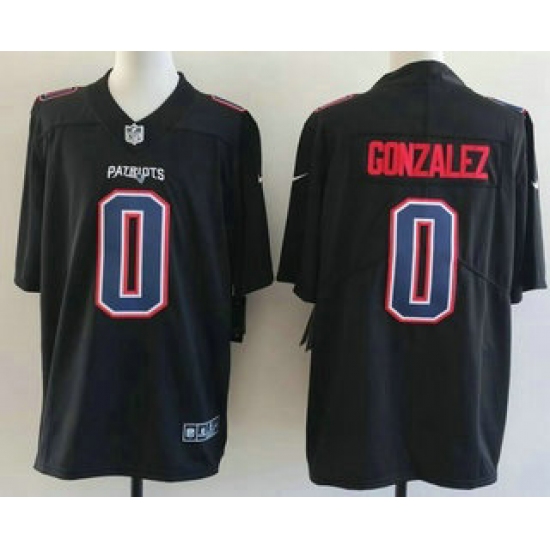 Personalized Men’s New England Patriots #0 Christian Gonzalez Limited Black Fashion Jersey