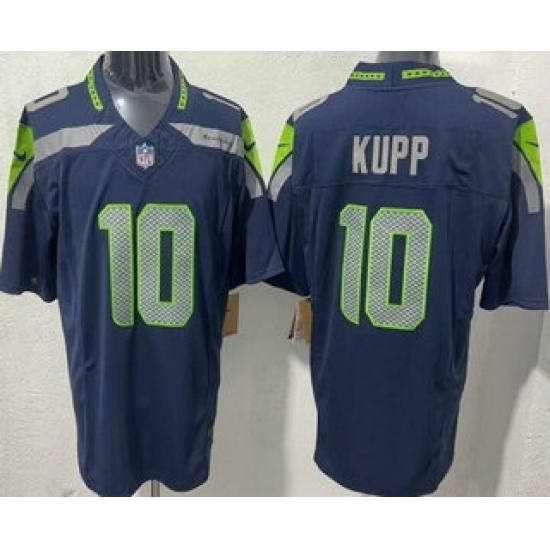 Personalized Men’s Seattle Seahawks #10 Cooper Kupp Limited Navy FUSE Jersey
