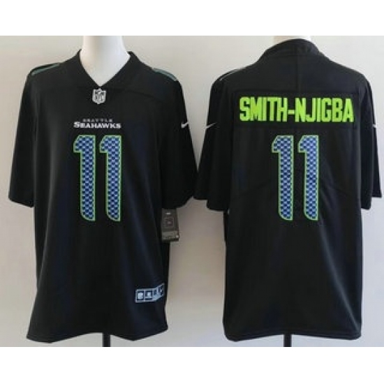 Personalized Men’s Seattle Seahawks #11 Jaxon Smith-Njigba Limited Black Fashion Jersey