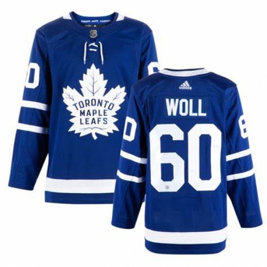 Personalized Men’s Toronto Maple Leafs #60 Joseph Woll Royal Blue Stitched NHL Jersey