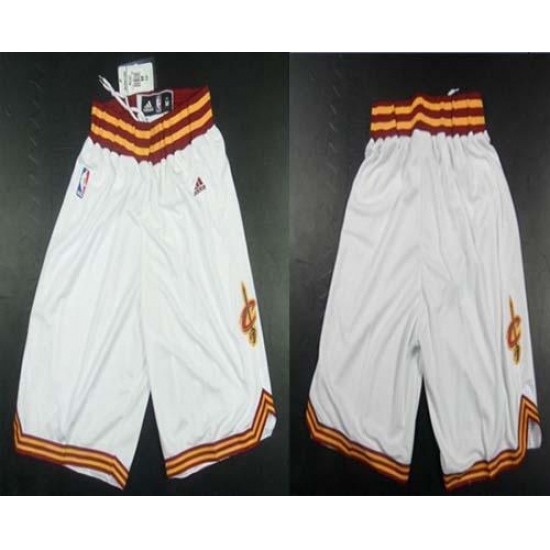 Personalized Cleveland Cavaliers White NBA Shorts
