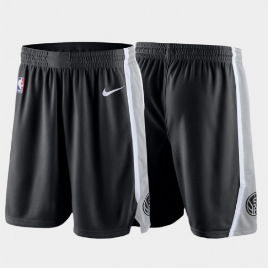 Personalized Men’ SA Spurs Black NBA Shorts (Run Smaller)