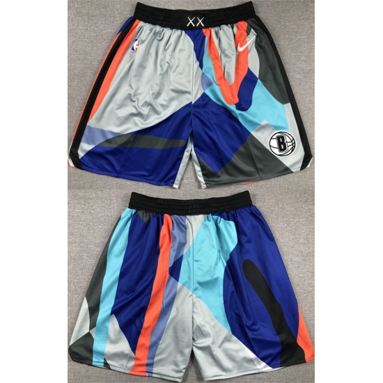 Personalized Men’s Brooklyn Nets City Edition Shorts (Run Small)