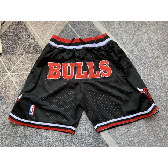 Personalized Men’s Chicago Bulls Black Shorts