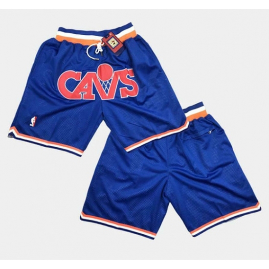 Personalized Men’s Cleveland Cavaliers Blue Shorts(Run Small)