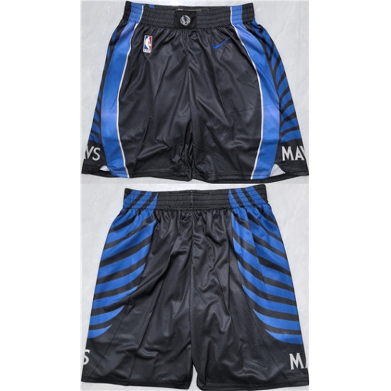 Personalized Men’s Dallas Mavericks Black Shorts (Run Small)