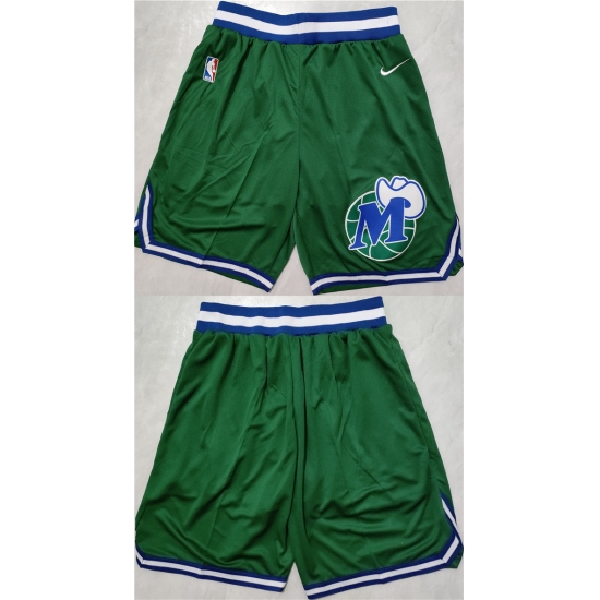 Personalized Men’s Dallas Mavericks Green Shorts (Run Small)
