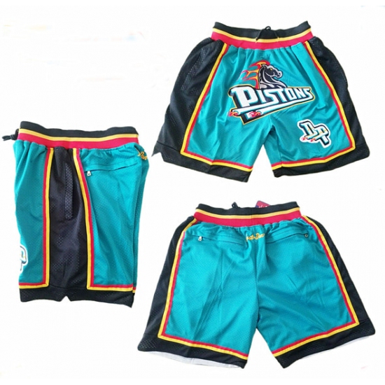 Personalized Men’s Detroit Pistons Throwback Shorts (Run Smaller)