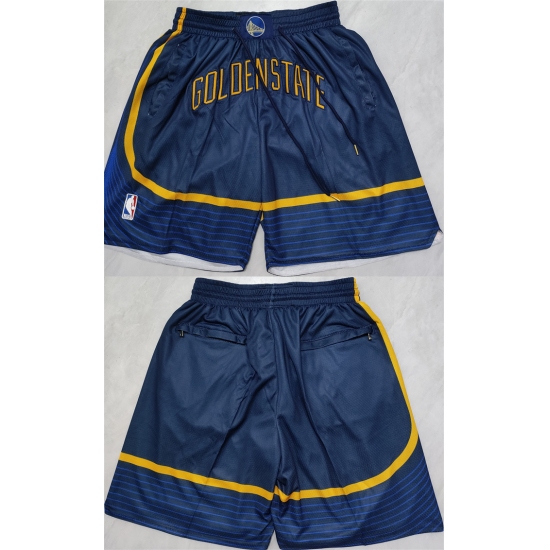 Personalized Men’s Golden State Warriors Navy Shorts(Run Small)