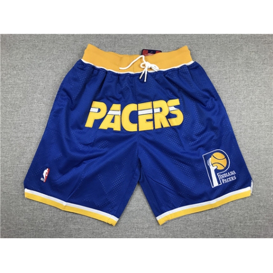 Personalized Men’s Indiana Pacers Blue NBA Shorts (Run Smaller)