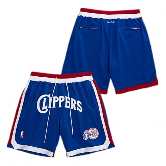 Personalized Men’s Los Angeles Clippers Blue Just Don Shorts (Run Smaller)