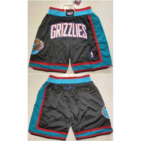 Personalized Men’s Memphis Grizzlies Black Shorts (Run Small)