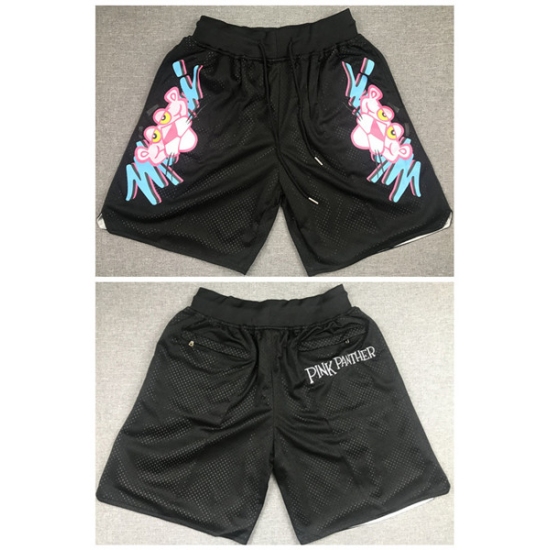Personalized Men’s Miami Heat Black ‘Pink Panther’ Shorts (Run Small)