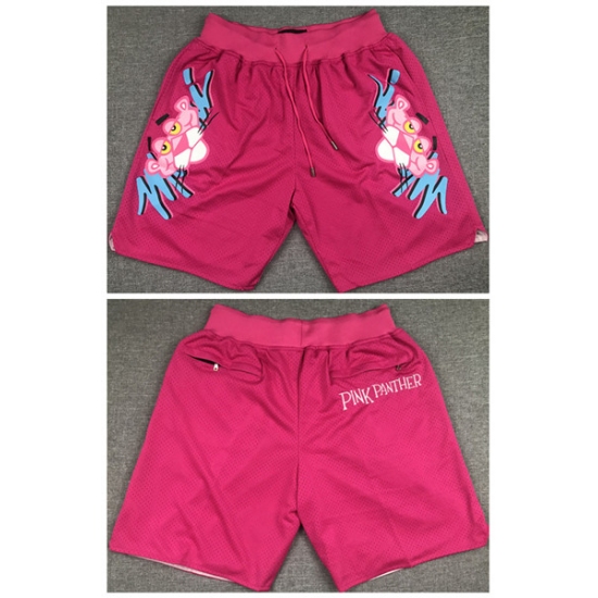 Personalized Men’s Miami Heat Pink ‘Pink Panther’ Shorts (Run Small)