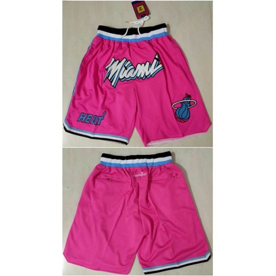 Personalized Men’s Miami Heat Pink Shorts (Run Small)