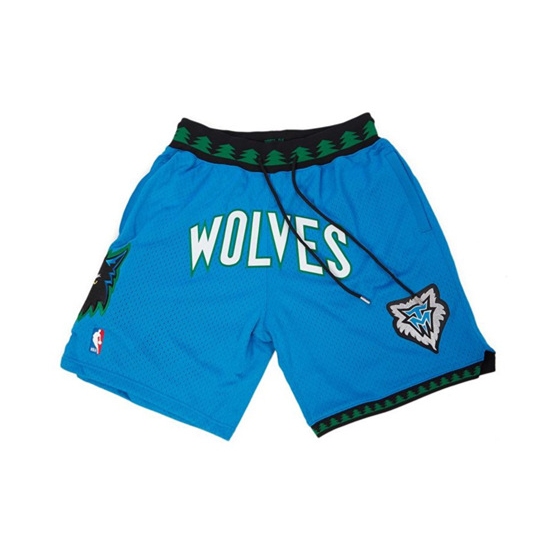 Personalized Men’s Minnesota Timberwolves Blue NBA Shorts (Run Smaller)