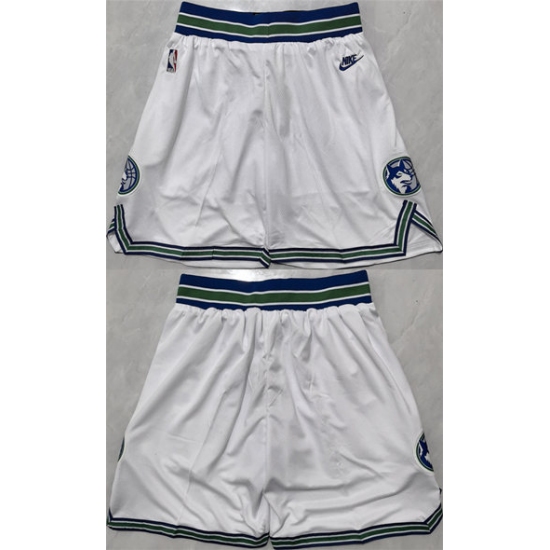 Personalized Men’s Minnesota Timberwolves White 2025 Shorts (Run Small)