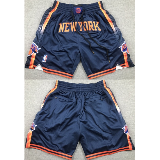 Personalized Men’s New Yok Knicks Navy Shorts (Run Small)