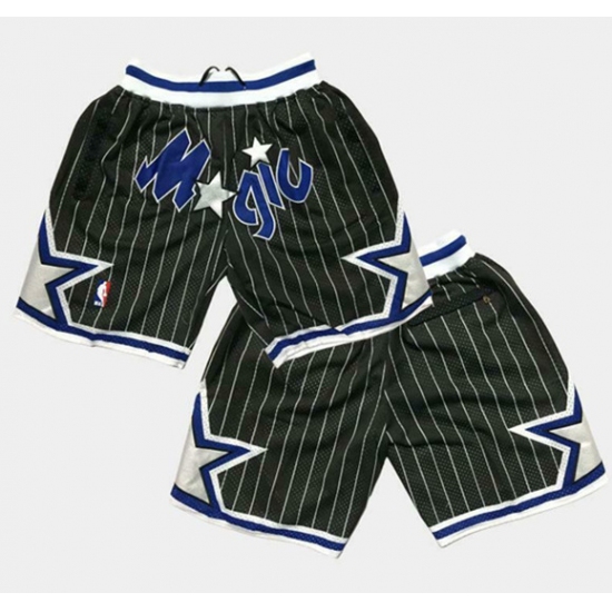 Personalized Men’s Orlando Magic Black NBA Shorts (Run Smaller)