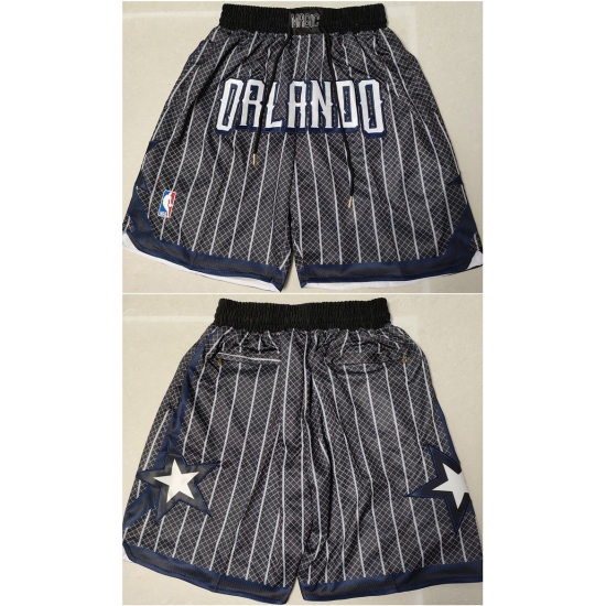 Personalized Men’s Orlando Magic Black Shorts(Run Small)