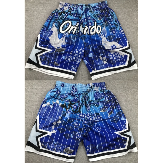 Personalized Mens Orlando Magic Blue Shorts