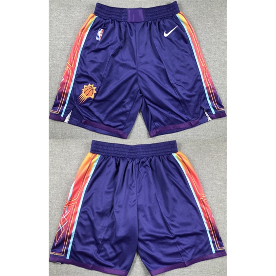Personalized Men’s Phoenix Suns Purple City Edition Shorts (Run Small)