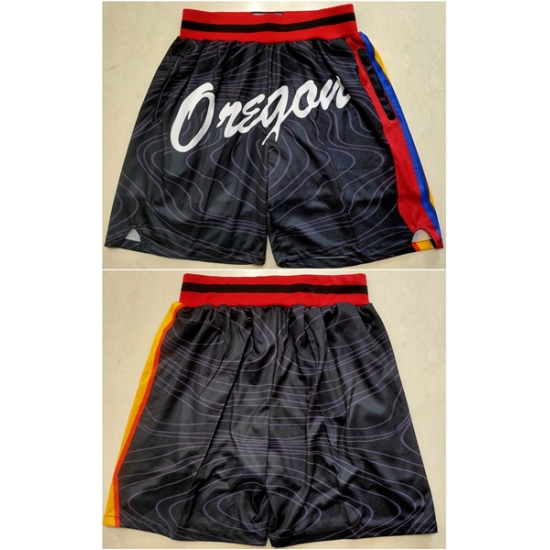 Personalized Men’s Portland Trail Blazers Black Shorts (Run Smaller)
