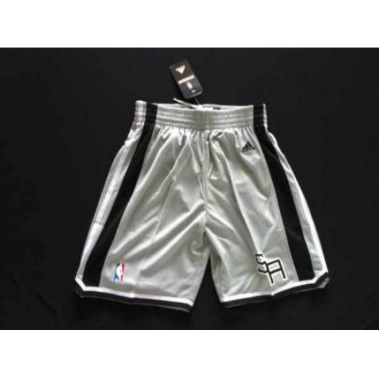 Personalized Men’s San Antonio Spurs Grey NBA Shorts