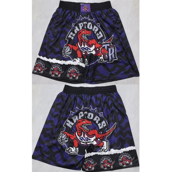 Personalized Men’s Toronto Raptors Black Shorts (Run Small)