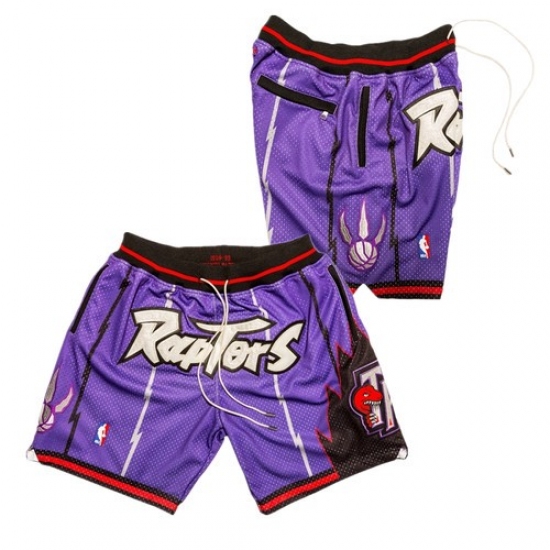 Personalized Men’s Toronto Raptors Purple Shorts (Run Small)