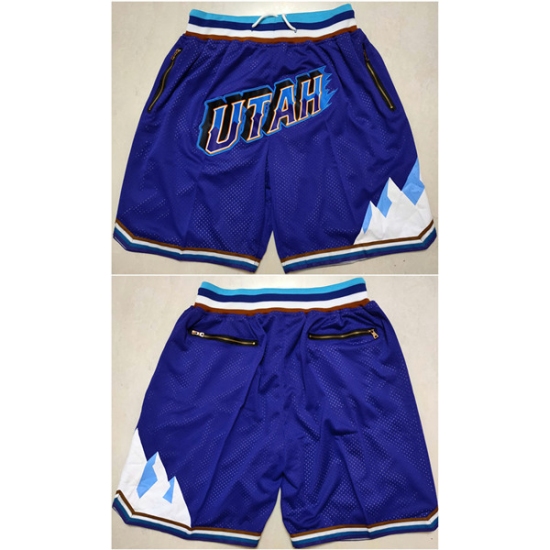 Personalized Men’s Utah Jazz Purple Shorts (Run Small)