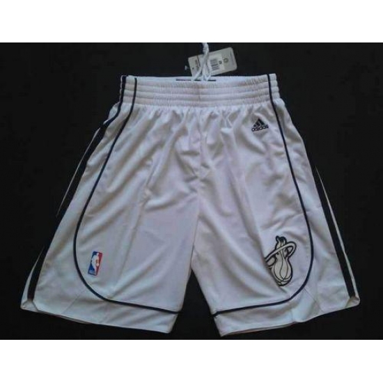 Personalized Miami Heat White On White NBA Shorts