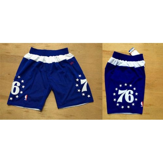 Personalized Philadelphia 76ers Dark Blue NBA Shorts