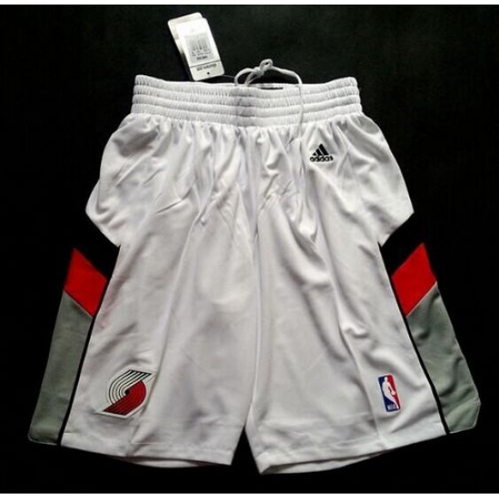 Personalized Portland Trail Blazers White Throwback Shorts