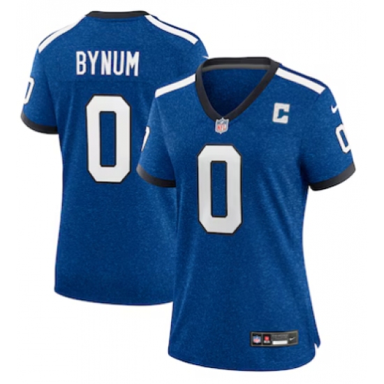 Personalized Women’s Indianapolis Colts #0 Camryn Bynum Limited Blue Heather Royal Alternate 2 Indiana Nights Jersey