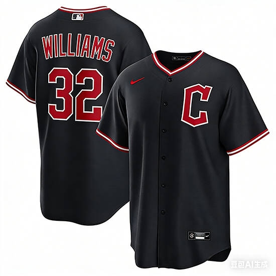 Personalized Men’s Cleveland Guardians #32 Gavin Williams Navy 2025 Alternate Limited Stitched Baseball Jersey