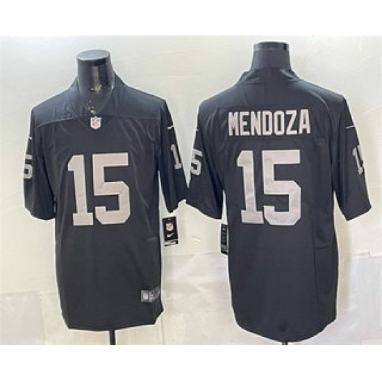 Personalized Men’s Las Vegas Raiders #15 Fernando Mendoza Limited Black Jersey