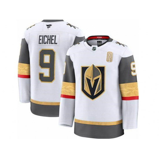 Personalized Men’s Vegas Golden Knights #9 Jack Eichel White With A Authentic Jersey