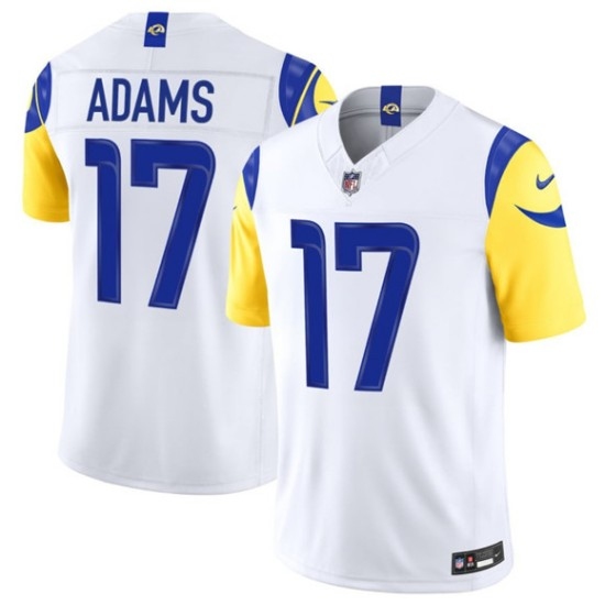Personalized Men’s Los Angeles Rams #17 Davante Adams White 2026 F.U.S.E. Limited Football Stitched Jersey