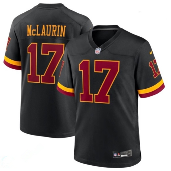 Personalized Men’s Washington Commanders #17 Terry McLaurin Black Limited Stitched Football Jersey