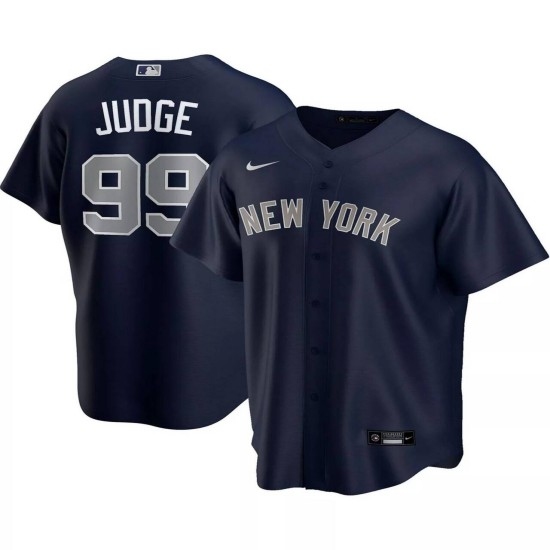 Personalized Men’s New York Yankees #99 Aaron Judge Navy Stitched Baseball Jersey