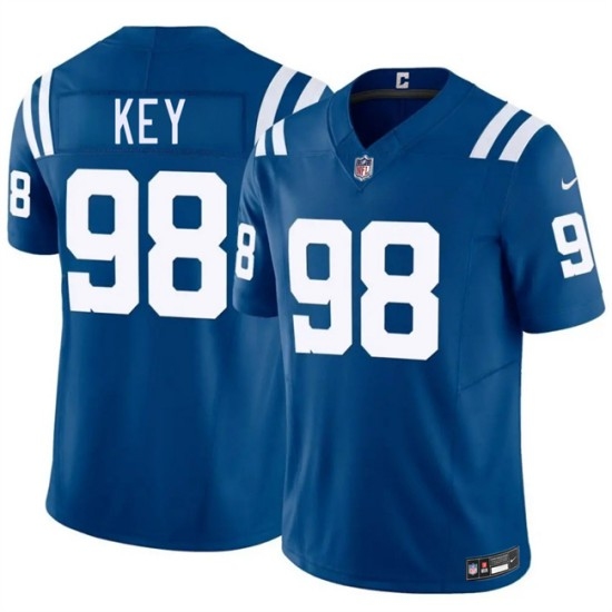 Personalized Men’s Indianapolis Colts #98 Arden Key Blue 2026 F.U.S.E. Limited Football Stitched Jersey
