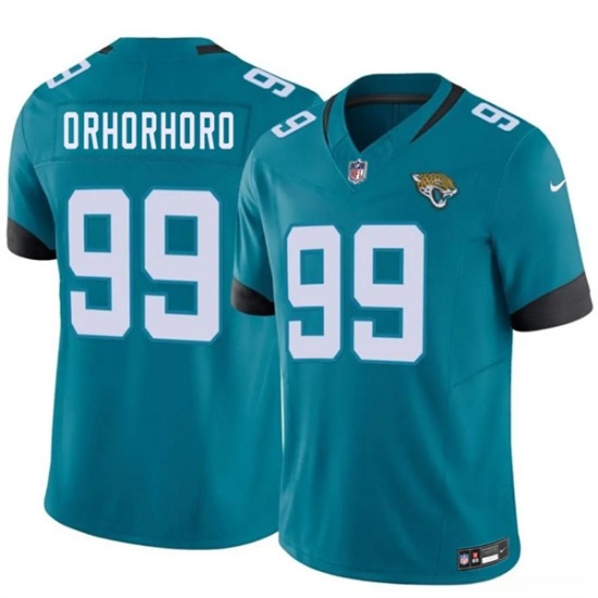 Personalized Men’s Jacksonville Jaguars #99 Ruke Orhorhoro Teal 2026 F.U.S.E. Untouchable Limited Football Stitched Jersey