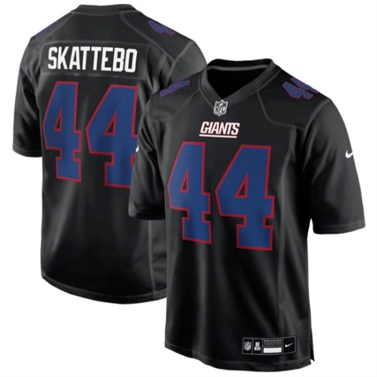 Personalized Men’s New York Giants #44 Cam Skattebo Black Fashion Football Stitched Game Jersey