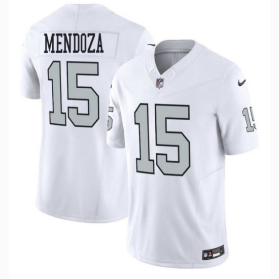 Personalized Men’s Las Vegas Raiders #15 Fernando Mendoza White 2025 F.U.S.E. Stitched Football Jerseys
